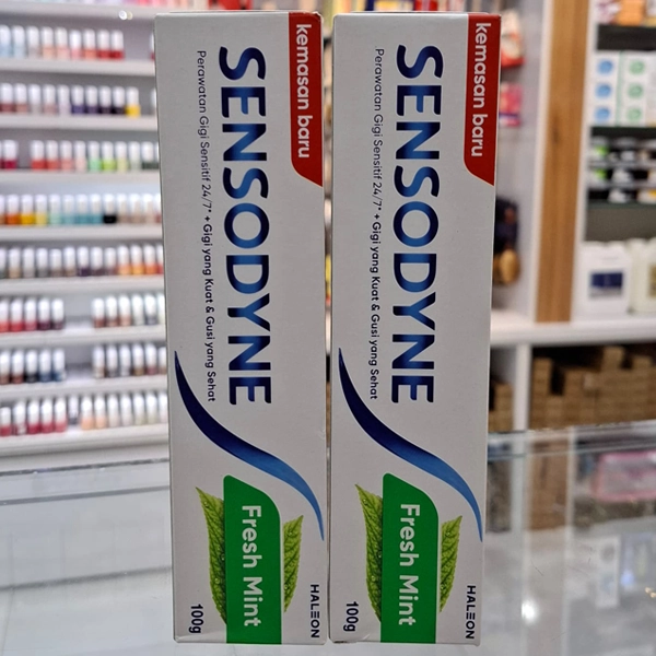 خمیر دندان سنسوداین اصل مدل فرش مینت نعنایی 100 گرم | SENSODYN Toothpaste Fresh Mint 100g